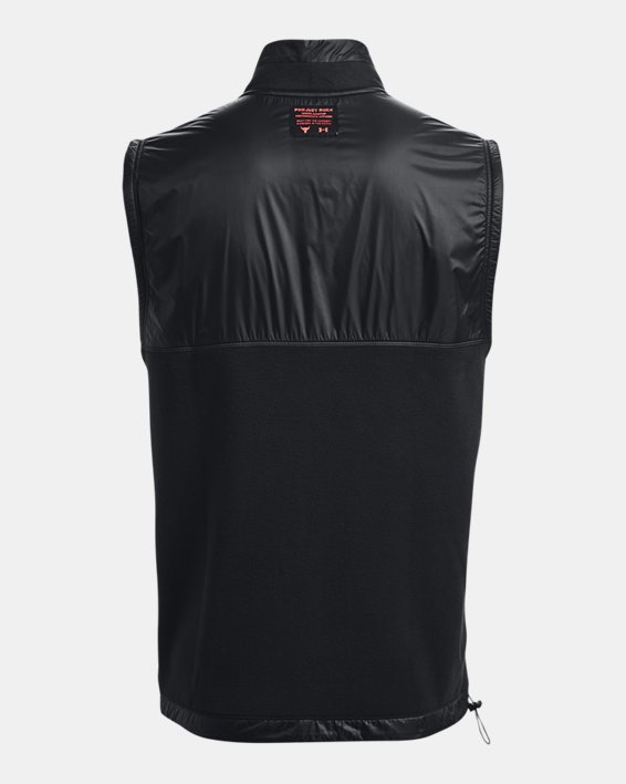 Men's Project Rock Microfleece Full-Zip Vest, Gray, pdpMainDesktop image number 7